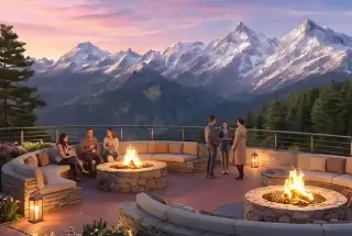 Fire pits at HOABL The Ridge Mashobra